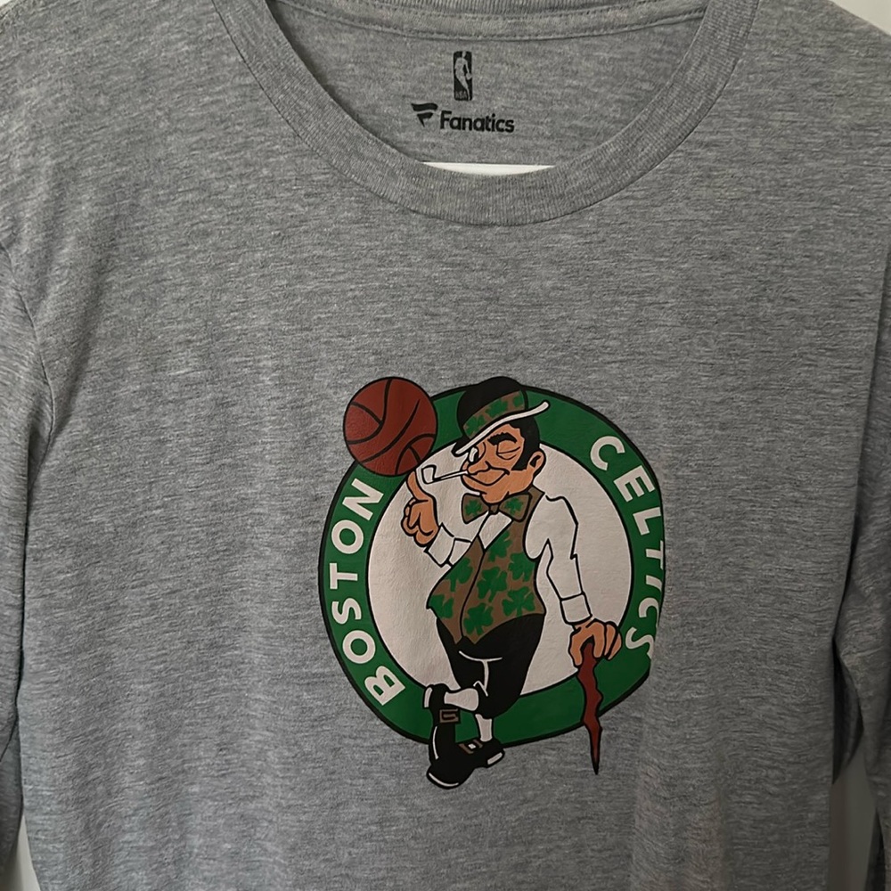 Boys, large long sleeve, Boston Celtics tee shirt
